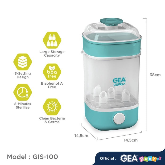 GEA Baby Instant Steam Sterilizer GIS-100 / sterilisasi uap botol bay