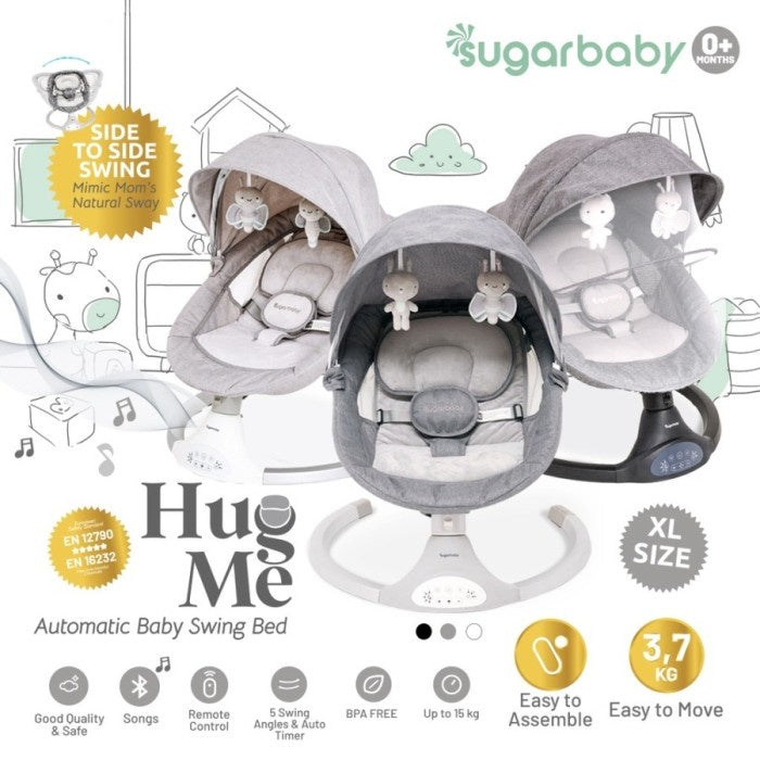 SUGAR BABY Hug Me Automatic Baby Swing Bed / Ayunan Bayi / K series with Table