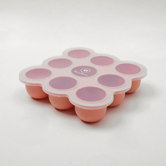 BenBen Premium Silicone Food Container Cube Tray 9 Holes Mpasi Bayi