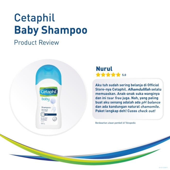 Cetaphil Baby Shampoo 200ml Shampo untuk Perawatan Kulit Kepala Bayi