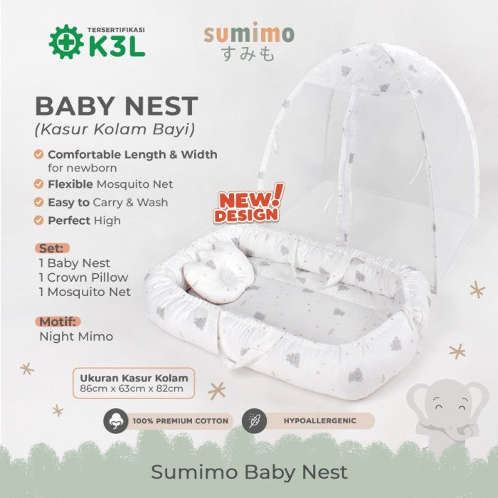 Sumimo Baby Nest / Kasur Kolam Kelambu