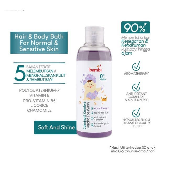 Bambi Baby Calming & Comfort Head To Toe Wash 200ml