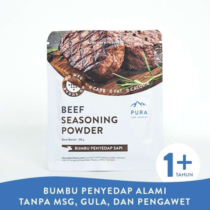 Pura Seasoning Sachet Beef Chicken Vegan Food Anchovy White Bait 20gr