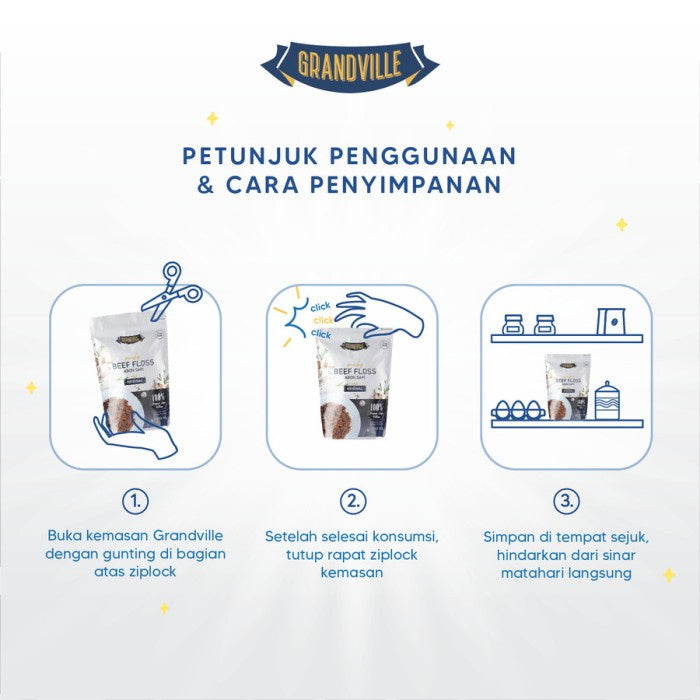 Grandville Abon Ayam Crunchy Single Pack Original