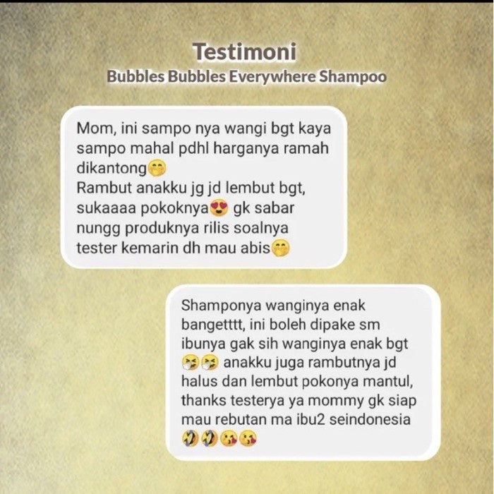 MOELL Shampoo Bubbles / Shampoo Bayi / MOELL bubbles everywhere