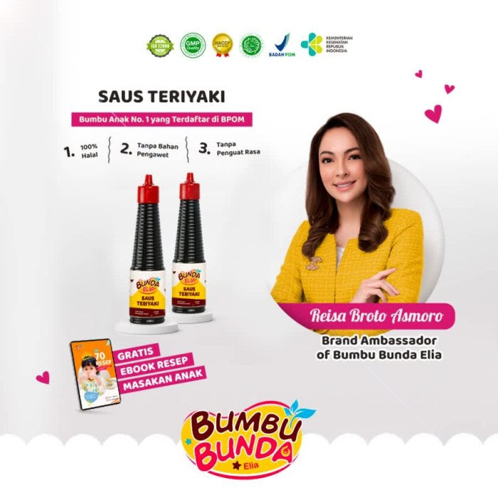 Bumbu Bunda Elia Saus Teriyaki Non MSG Non Pengawet