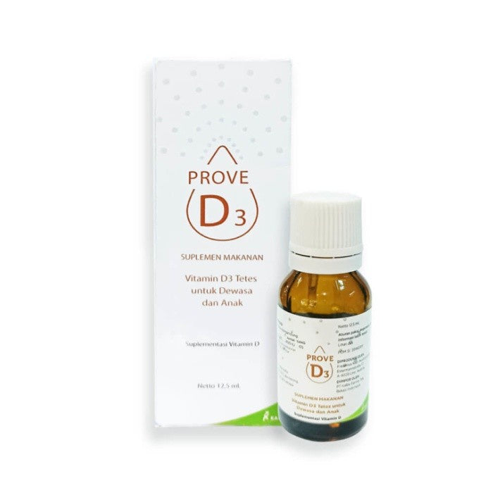 Prove D3 Drop - Vitamin D3 400 IU Tetes 12.5 ml untuk Dewasa dan Anak