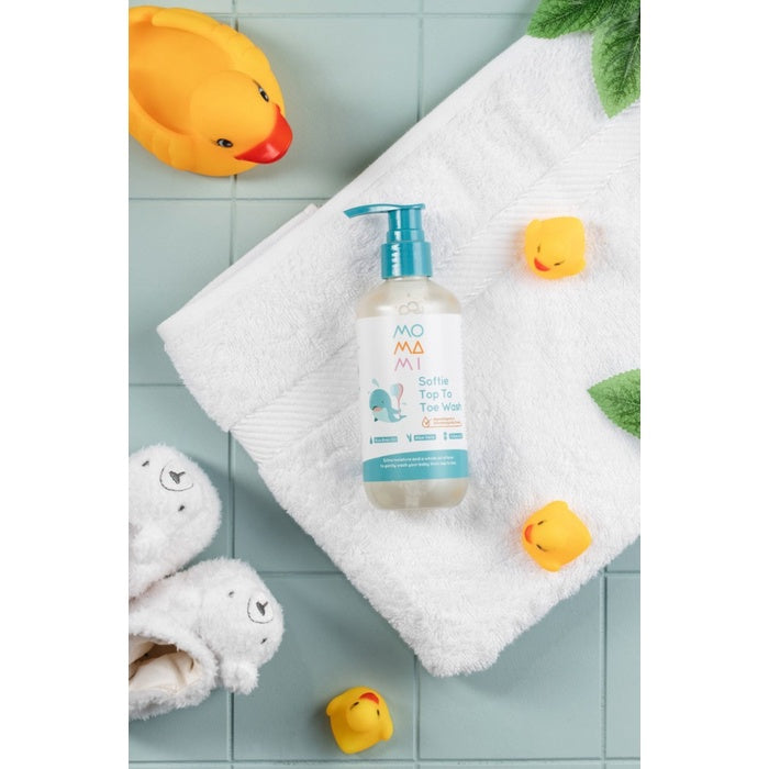 Momami Softie Top to Toe Wash 235ml 2in1 Shampoo Sabun Bayi