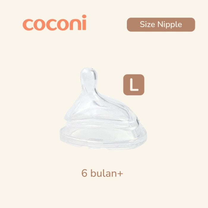 COCONI Triangle Bottle Nipple Replacement | Dot Pengganti Coconi