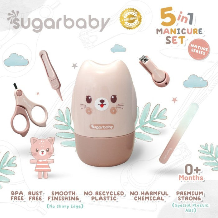 5in1 Manicure Set Nature Series (Perlengkapan Manikur Bayi 5in1)