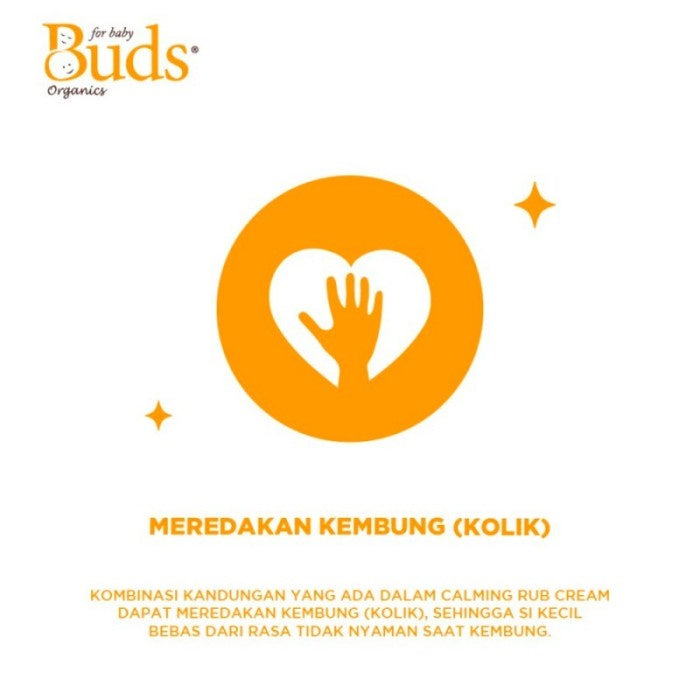 Buds Soothing Organics Calming Rub Kolik Cream Tube 30/50ml Limited