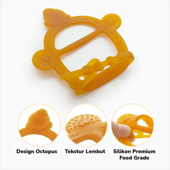 COCONI Octopus Wristband Teether With Case | Mainan Gelang Gigit Bayi