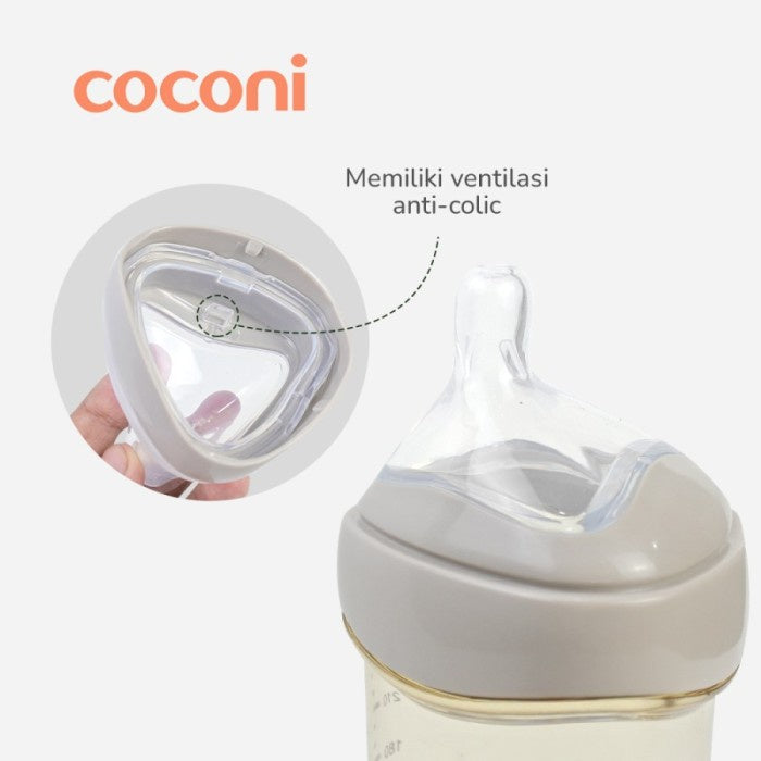 COCONI Triangle Feeding Bottle PPSU 240ML | Botol Dot PPSU