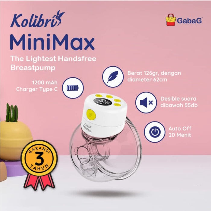 Gabag - Handsfree Breastpump - Kolibri Minimax Breastpump