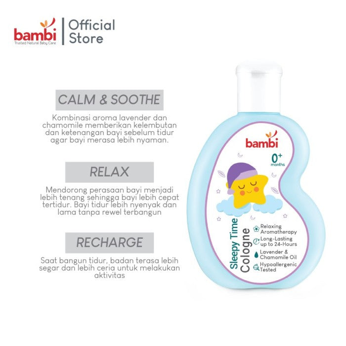 Bambi Baby Sleepy Time Relaxing Cologne 100ml
