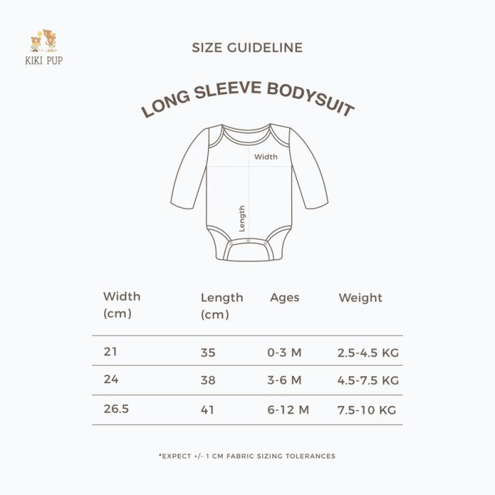 KIKI PUP - Long Sleeve Bodysuit - Jumper/Playsuit/terusan polos