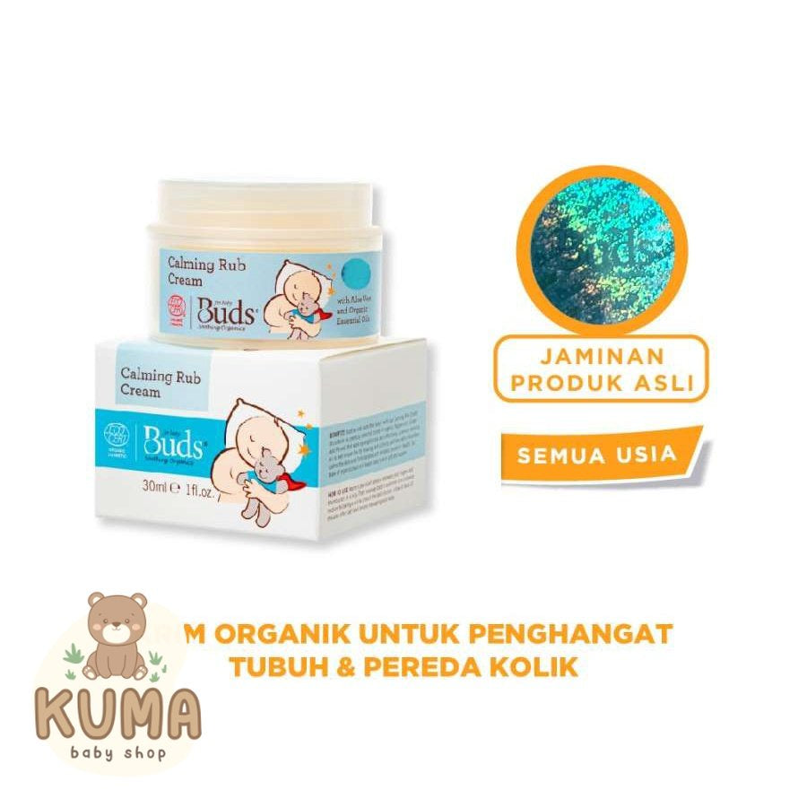 Buds Organics Calming Tummy Rub Cream - Penghangat Pereda Kolik 30Ml