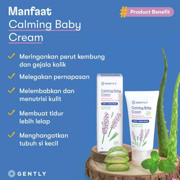 Gently Calming Baby Cream | Krim Penghangat dan Pereda Kolik Bayi 50gr