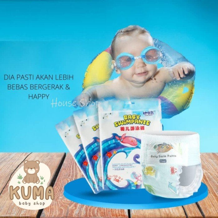 HS-0030 Popok Renang Bayi Batita Balita Tahan Air Baby Swim Diapers