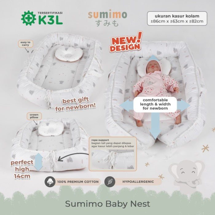 Sumimo Baby Nest / Kasur Kolam Kelambu