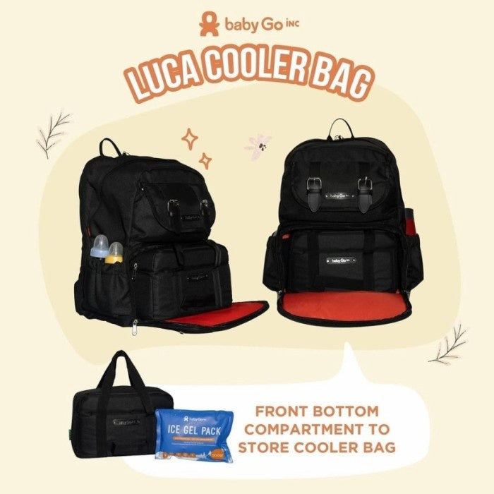 BabyGo Inc Luca Diaper Cooler Bag - Tas Asi Bayi Babygoinc Luca