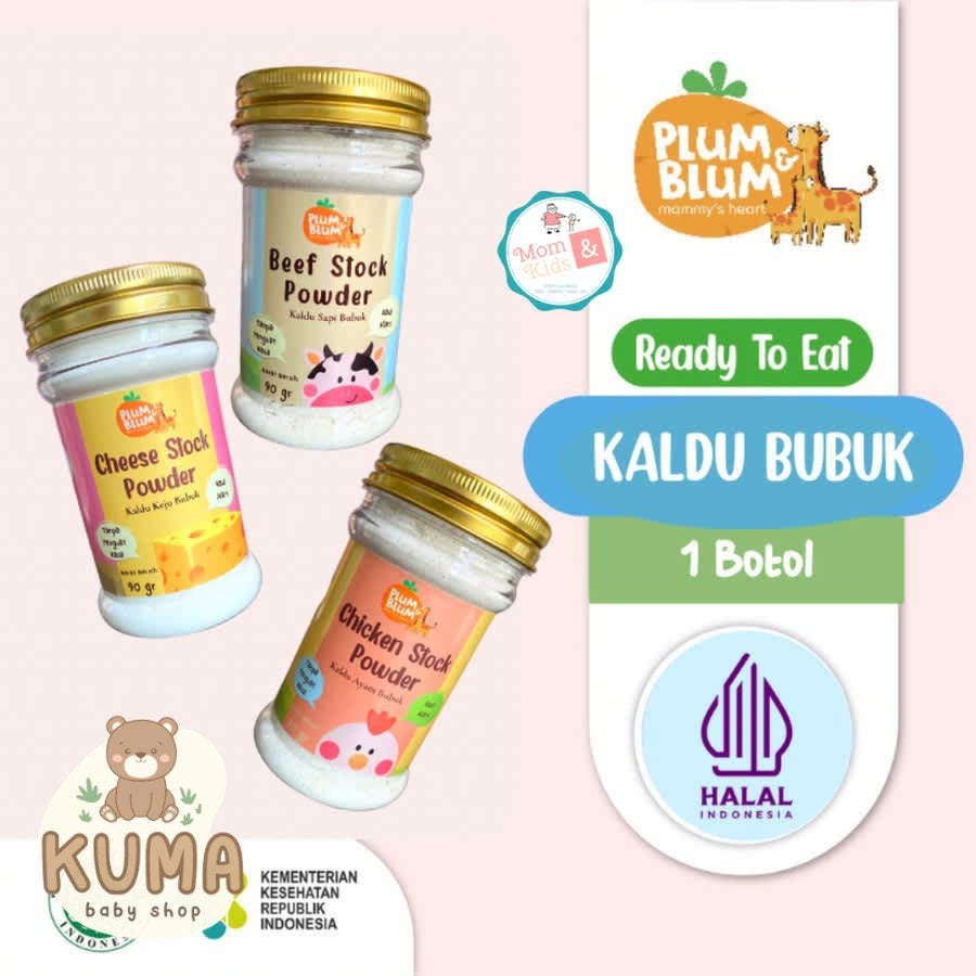 Plum & Blum Kaldu Bubuk Sapi Ayam Kampung No MSG - 100 grm