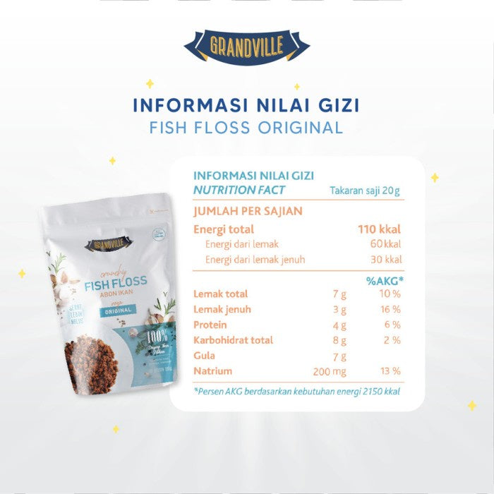 Grandville Abon Ikan Crunchy Single Pack Original