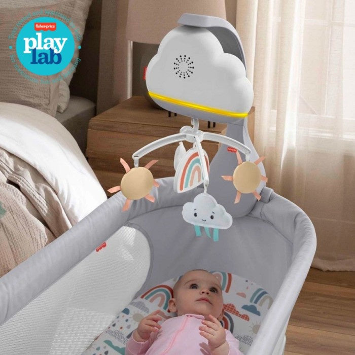 Fisher-Price Rainbow Showers Bassinet to Bedside Mobile