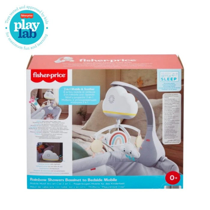 Fisher-Price Rainbow Showers Bassinet to Bedside Mobile