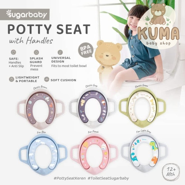 SUGAR BABY POTTY SEAT TRAINING RING CLOSET HANDLE DUDUKAN TOILET ANAK