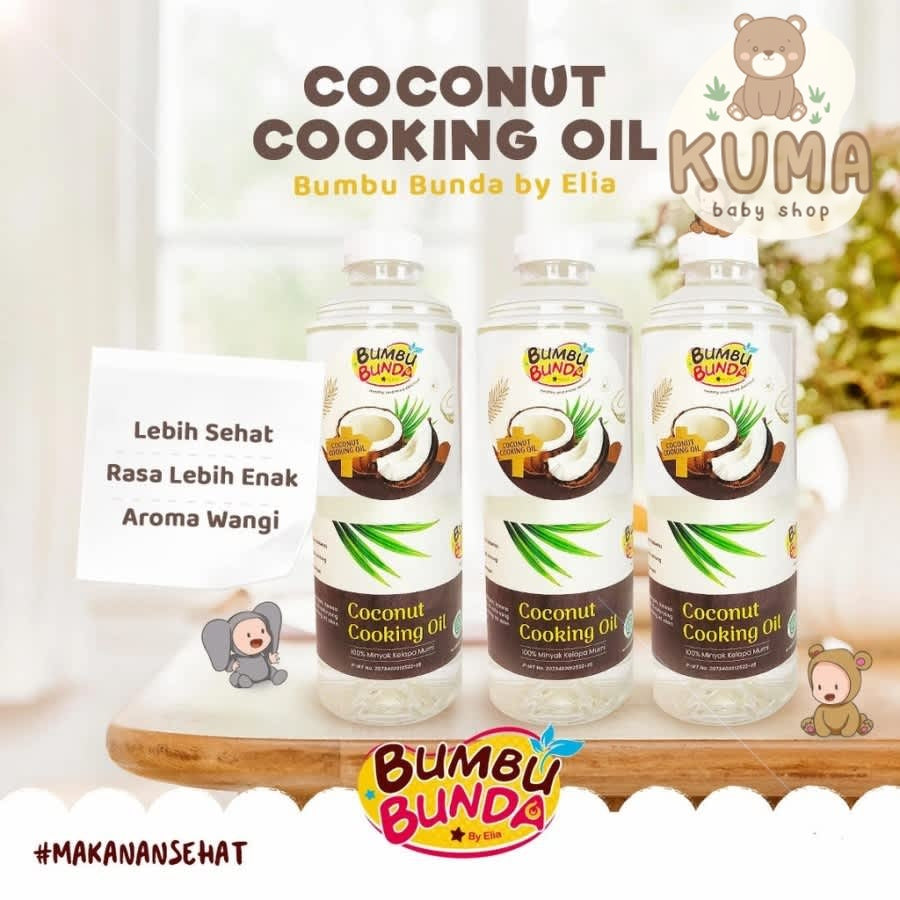 Bumbu Bunda Elia Coconut Cooking Oil / Minyak MPASI / BB Booster MPASI / CCO / VCO / Lemak MPASI