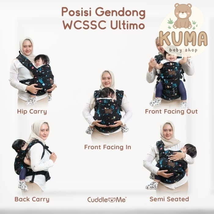GENDONGAN BAYI - GENDONGAN SSC M SHAPE ADJUSTABLE-CUDDLEME ULTIMO
