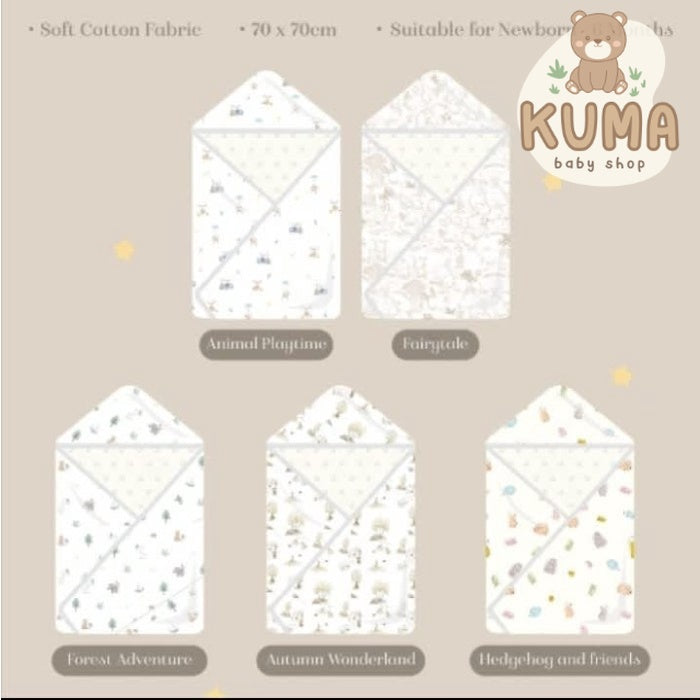 Cottonseeds Hoodie Blanket Selimut Bayi Tutup Kepala