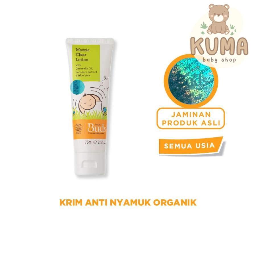 Buds Organics Mozzie Clear Lotion Everyday - Lotion Anti Nyamuk Bayi 75Ml