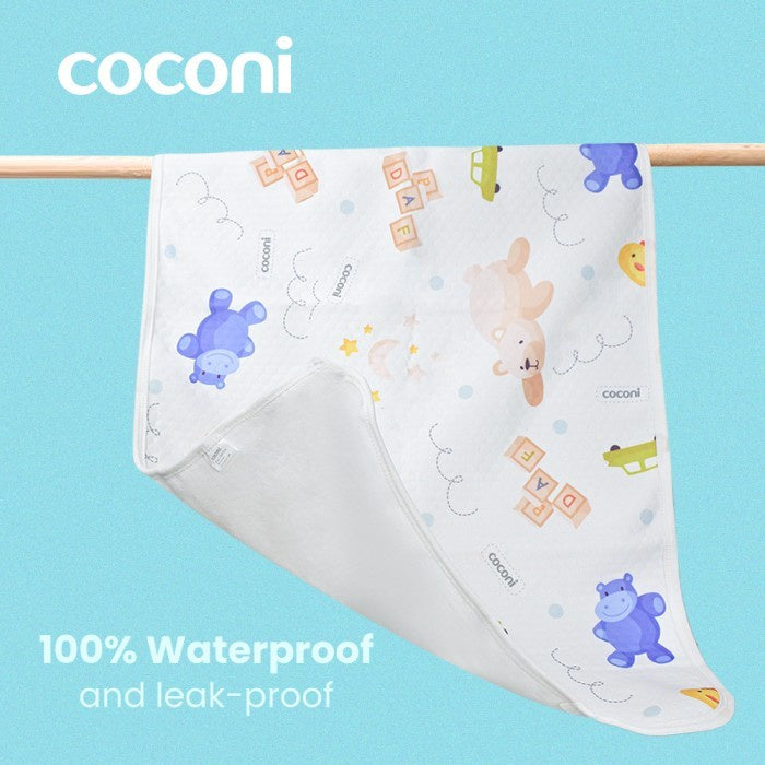 COCONI Waterproof Changing Pad | Perlak Bayi Anti Bocor Anti Bakterial