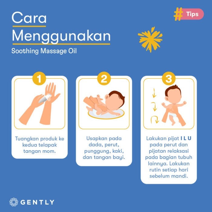 Gently Soothing Massage Oil | Calendula Baby Oil untuk Bayi & Anak