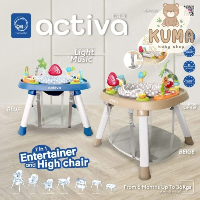 BCR27 BABYELLE 7 IN 1 KURSI MAKAN HIGH CHAIR ACTIVA BE718