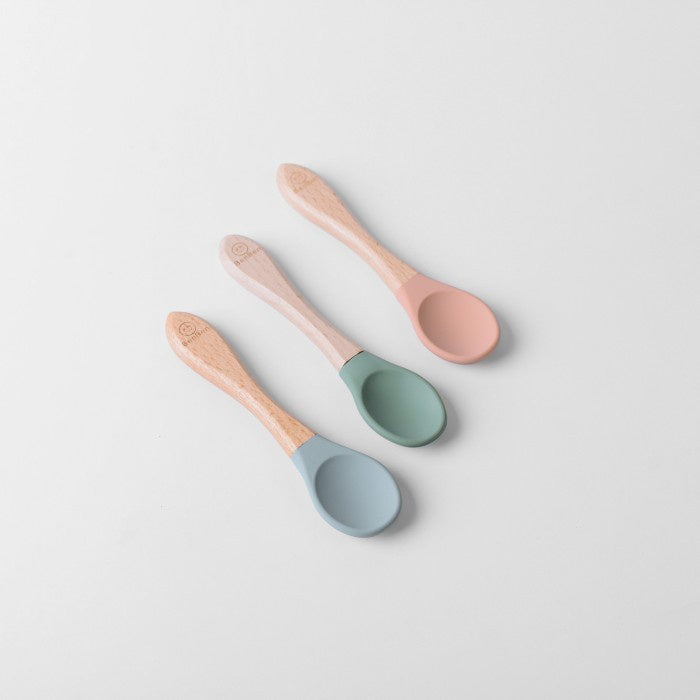 BenBen Premium Silicone Bamboo Spoon sendok makan bayi silikon mpasi