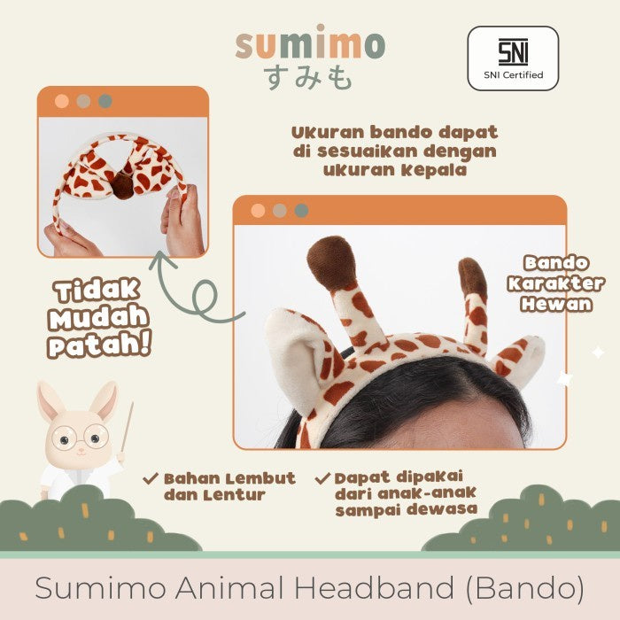 Sumimo Animal Headband Bando Karakter Anak