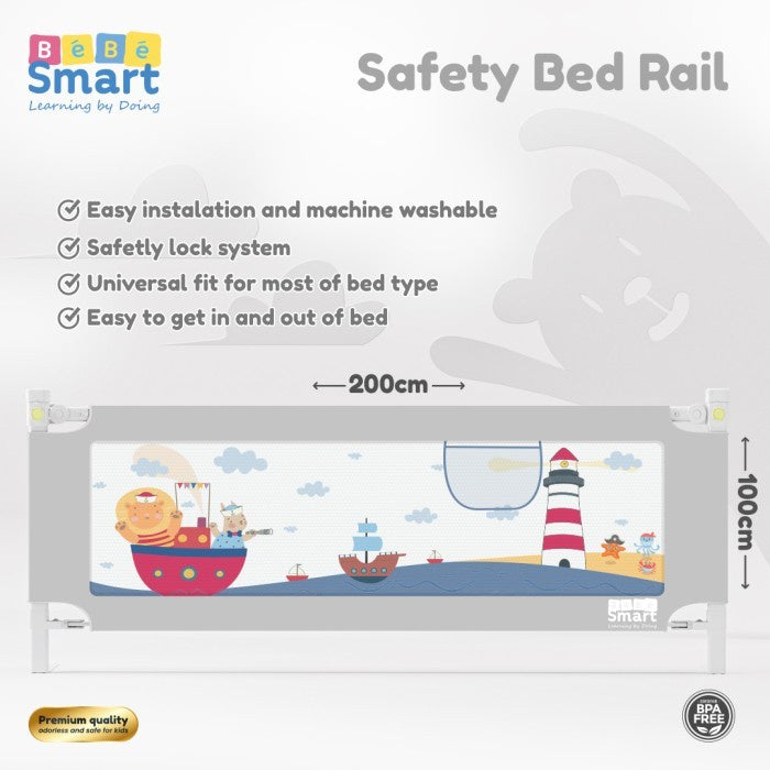 Bebesmart Pembatas / Pengaman Ranjang Bayi - Baby Bed Rail by Bebe Smart