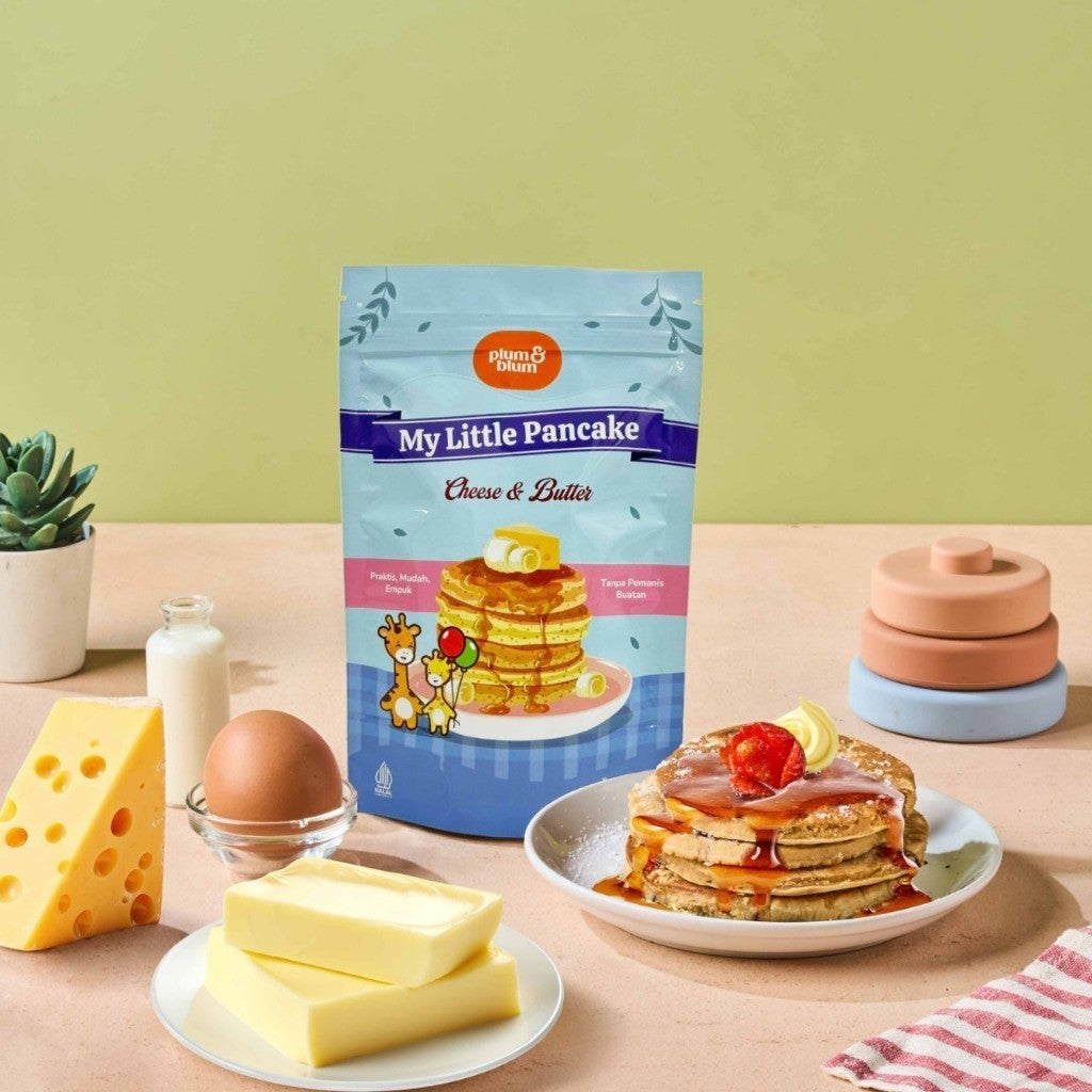 Tepung Pancake PLUM & BLUM Mix Chocolate / Vanilla / Butter Cheese Ready to Cook