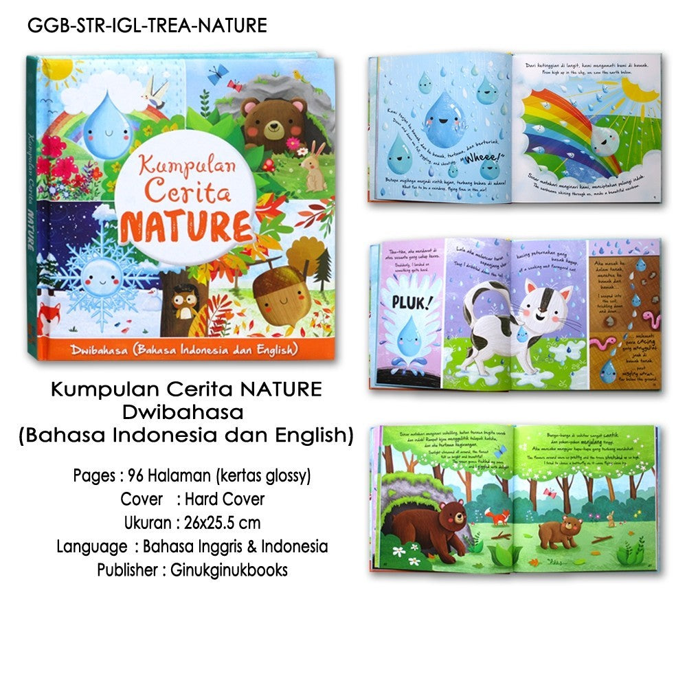 Kumpulan Cerita Nature (isi 4 cerita tentang alam sekitar - learn early science in a very fun way!) (Bhs Indonesia & English)