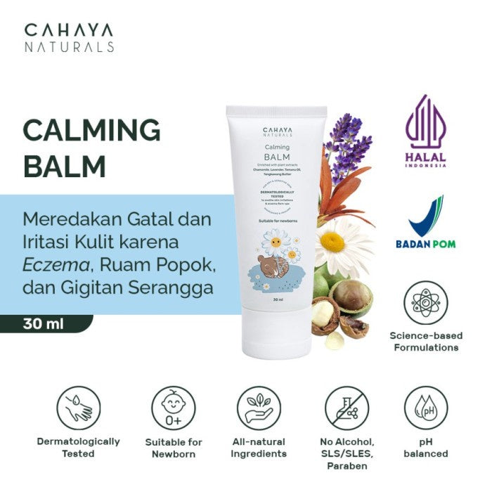 Cahaya Natural Calming Balm (Eczema & Rash Cream) 30 ml / 60 ml
