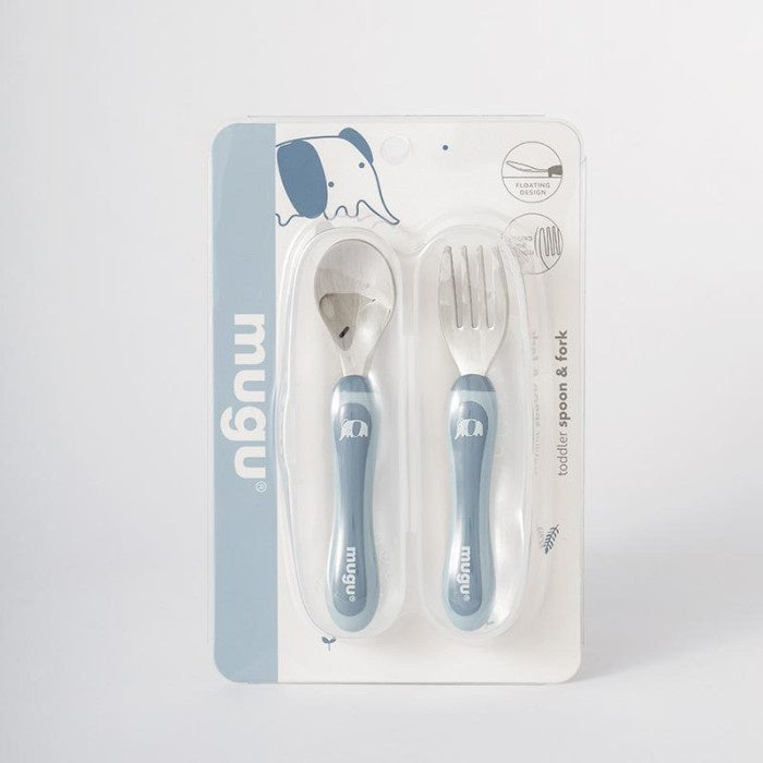 Mugu Toddler Spoon & Fork - Sendok & Garpu Makan Bayi