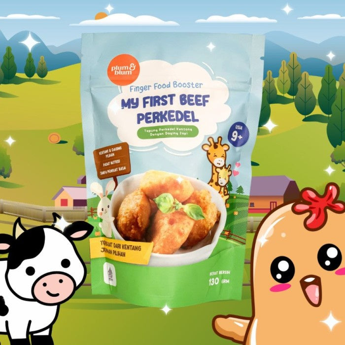 Plum & Blum Perkedel Kentang Pertama Beef Chicken Finger Food