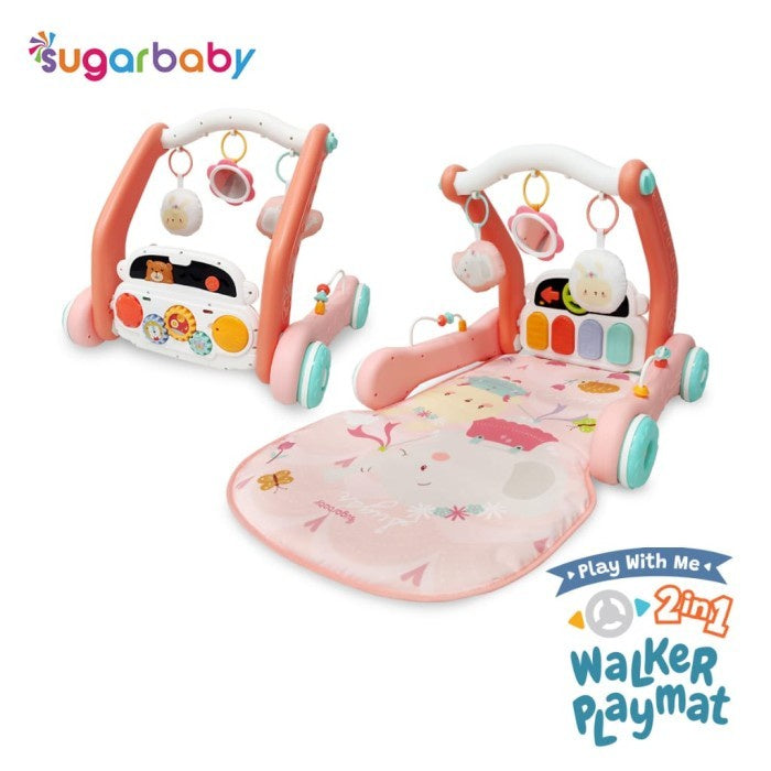 Sugar Baby Play With Me 2in1 Baby Walker & Playmat