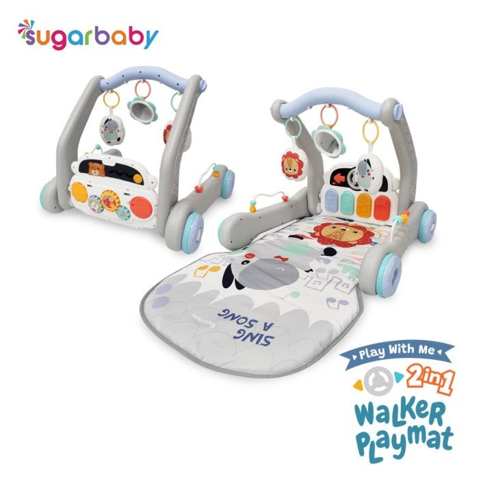 Sugar Baby Play With Me 2in1 Baby Walker & Playmat