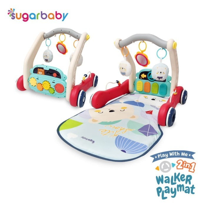 Sugar Baby Play With Me 2in1 Baby Walker & Playmat