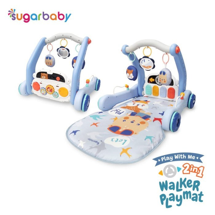 Sugar Baby Play With Me 2in1 Baby Walker & Playmat