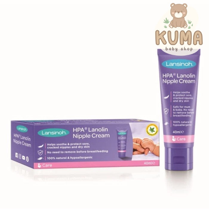 LANSINOH HPA Lanolin Sore Nipple Cream 10 / 40 ml - Krim Puting Lecet